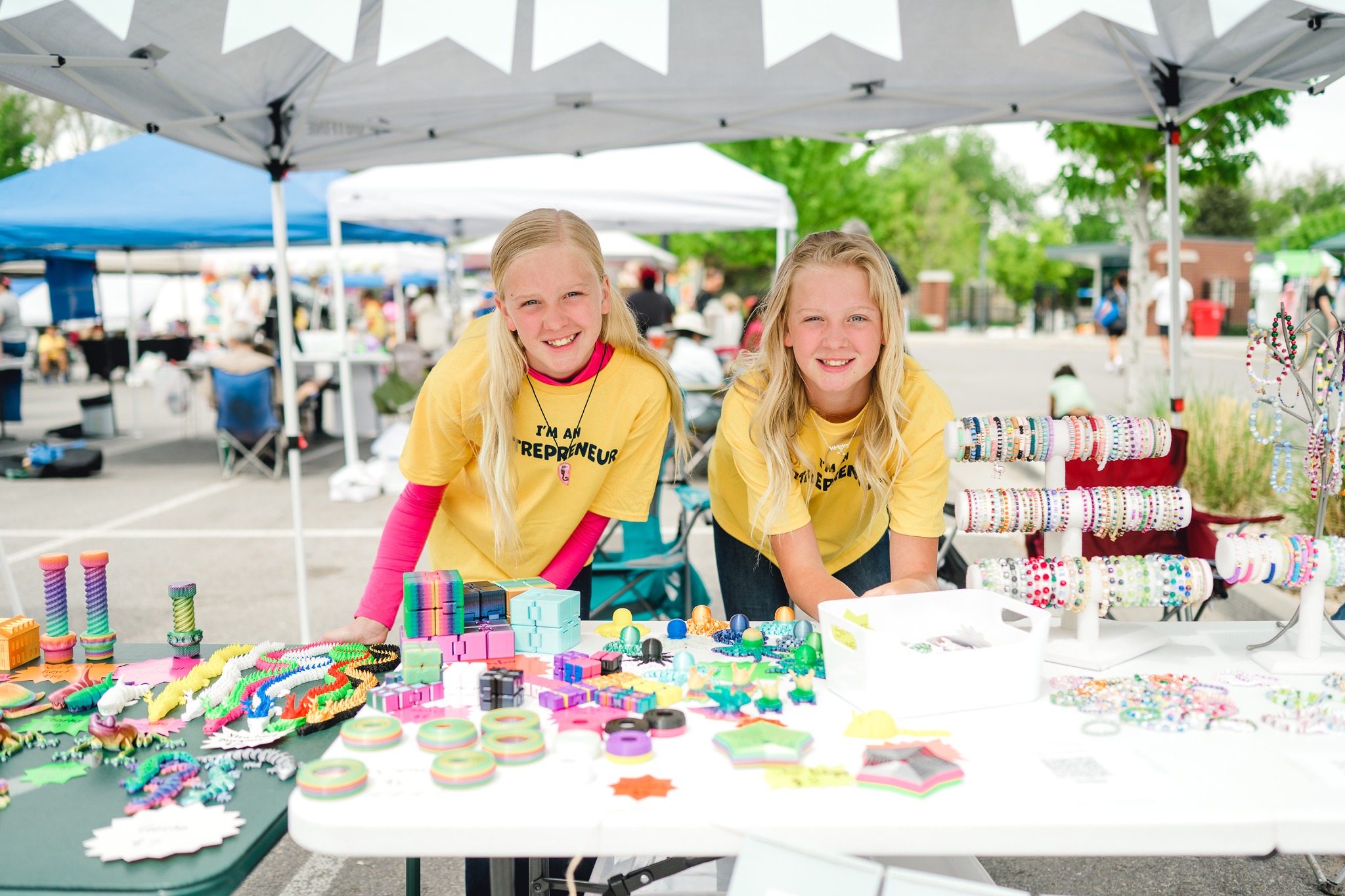 Young makers selling their own products